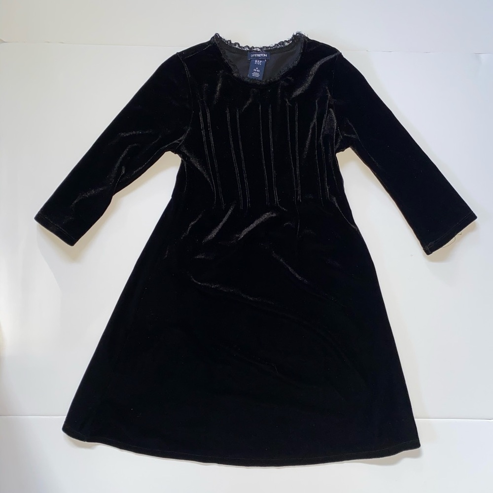 GAP Kids Black Velour Holiday Dress
